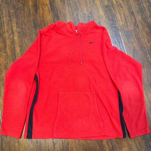 Nike Men's Red and Black Hoodie - Picture 1 of 4